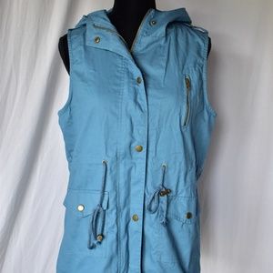 Zenana Outfitters/ Lightweight Vest Blue